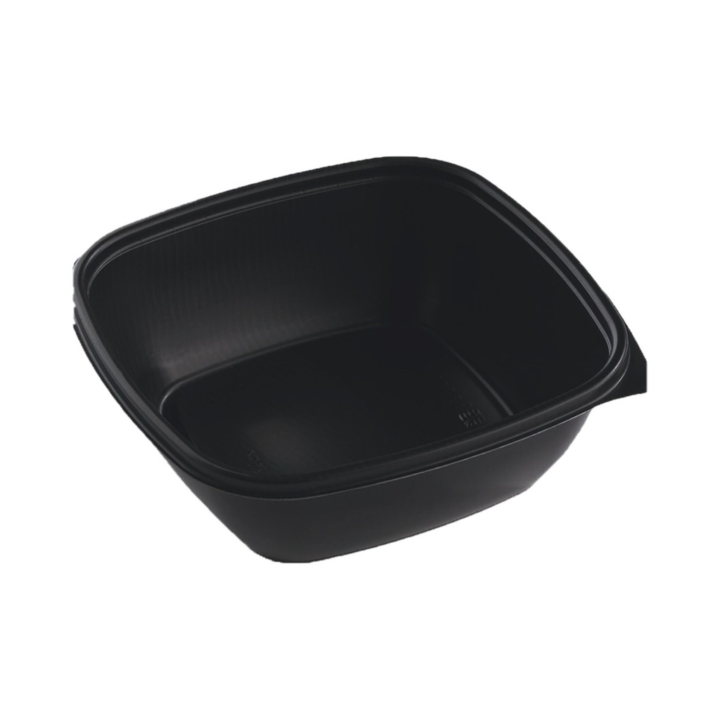Ravier Carré noir Sabert Hotpack HOT76124 16X16X6cm 750ML