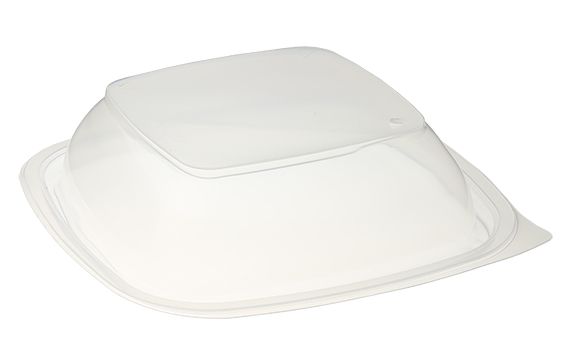 Vierkant deksel zwart Sabert Hotpack HOT53671 16x16x4cm