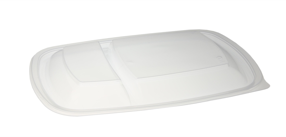 Couvercle 2 Compartiments Sabert Hotpack HOT52872 23x17x2cm