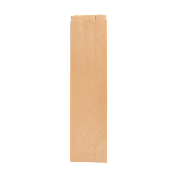 Brauner Brotbeutel 12x7x43cm