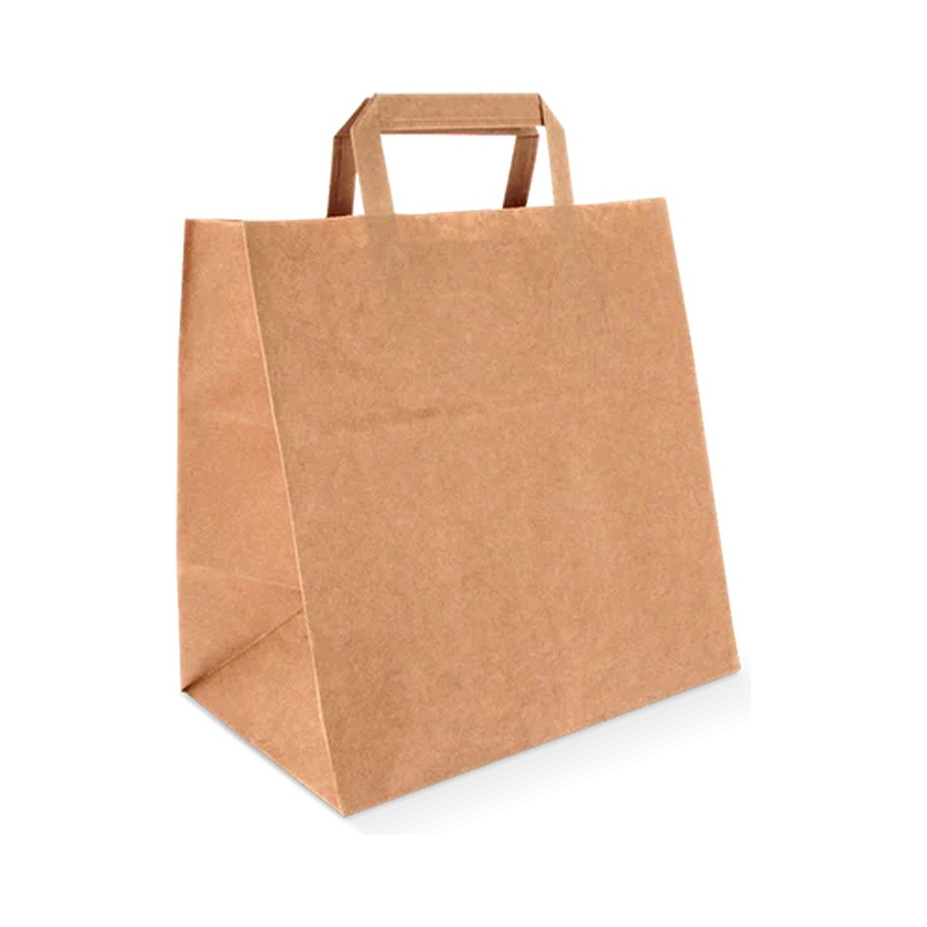 Sacs papier kraft brun 70 gr. 26x14x29cm recyclé