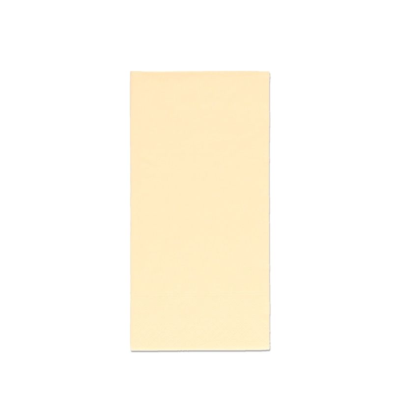 Serviette 2 plis 1/8 pli 33x33cm papier crème