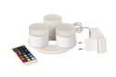 Set mit 3 wiederaufladbaren Mini-LED-Leuchten 48 x Ø 50 mm 13 Std weiß