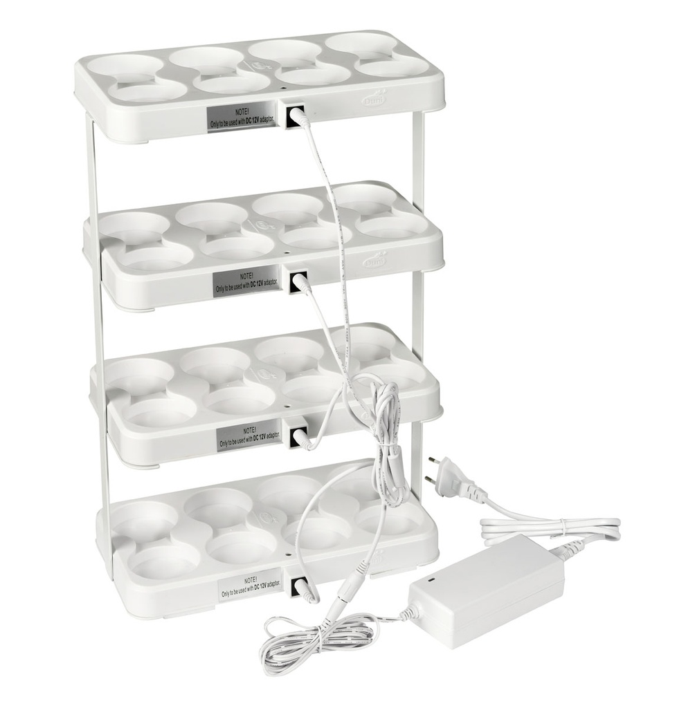 Ladestation für 32 Mini-LED-Leuchten 255 x 140 x 430 mm weiß