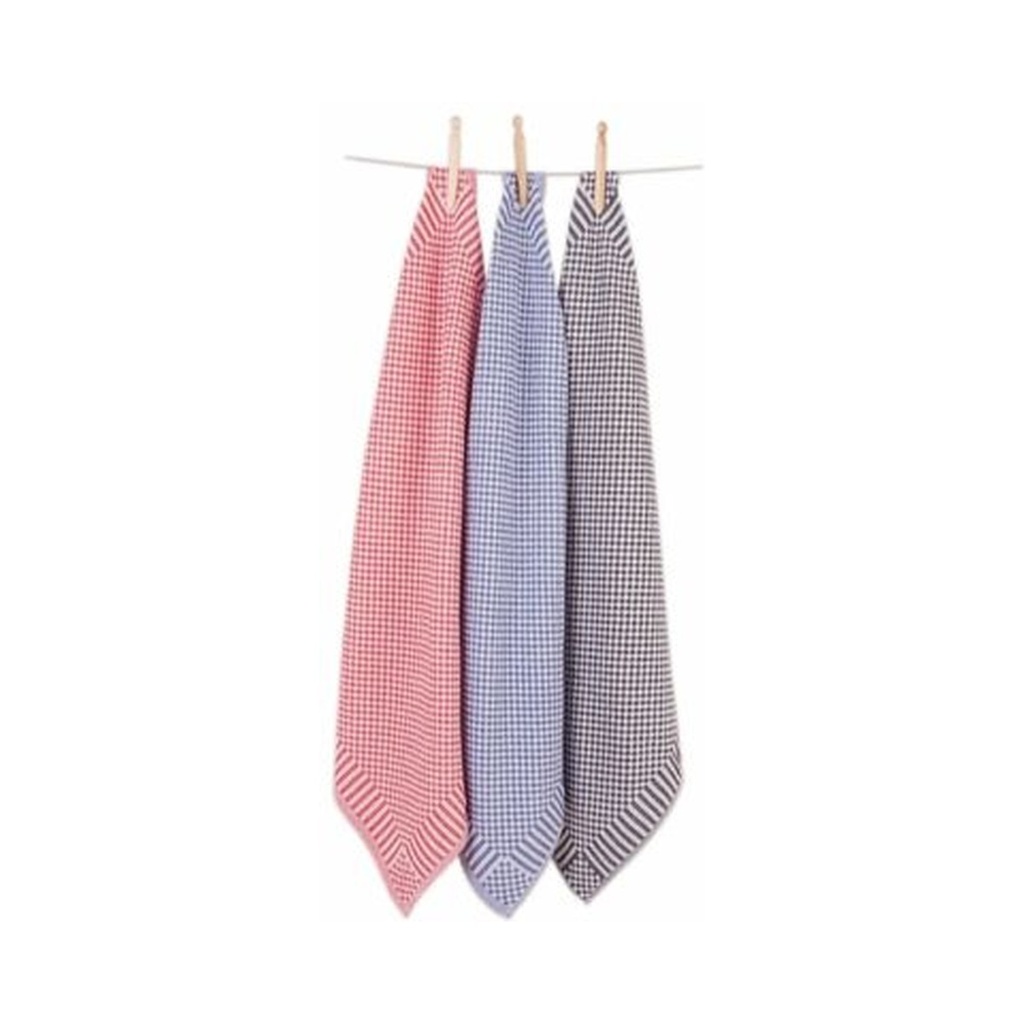 [4041NOIR] Keukenhanddoek 100% katoen 2 x 6P (Zwart)