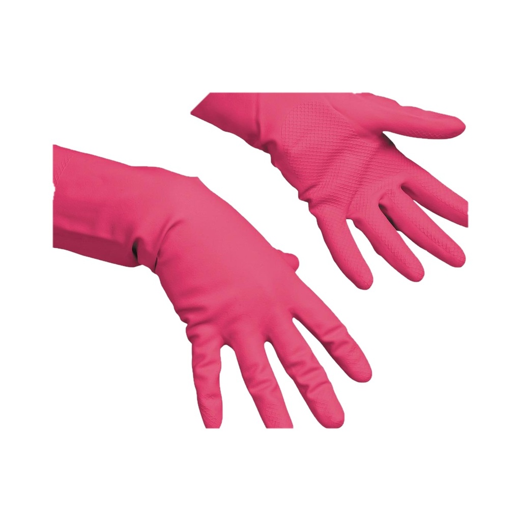 [3433S] Gants Vileda multi-usages rouge (S)