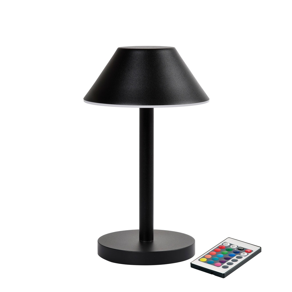 Duni LED tafellamp Zelda zwart 12x21cm