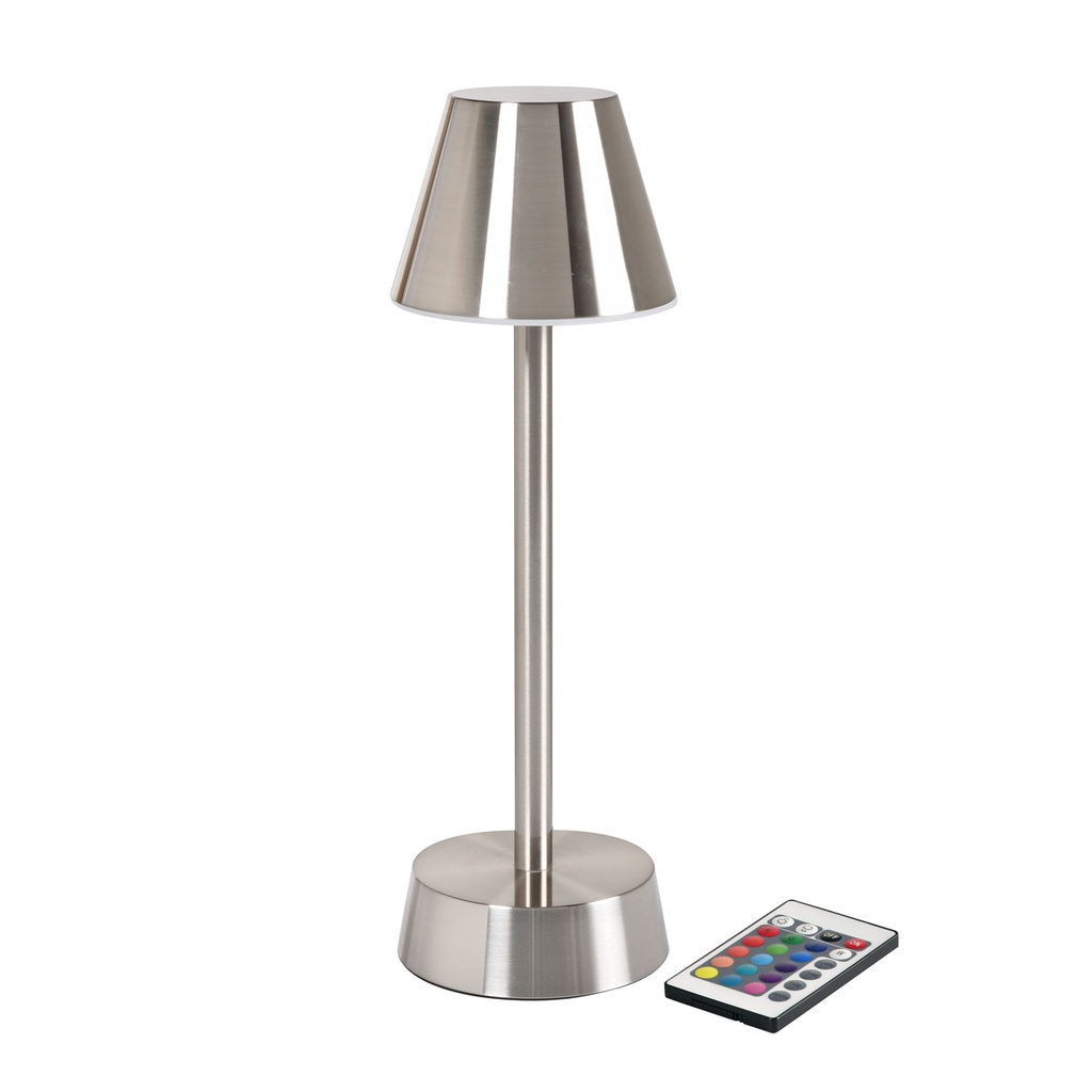 Duni LED-Tischleuchte Zelda Silber 10,3x32cm
