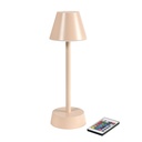 Lampe de table Duni LED Zelda Rose clair 10,9x33cm