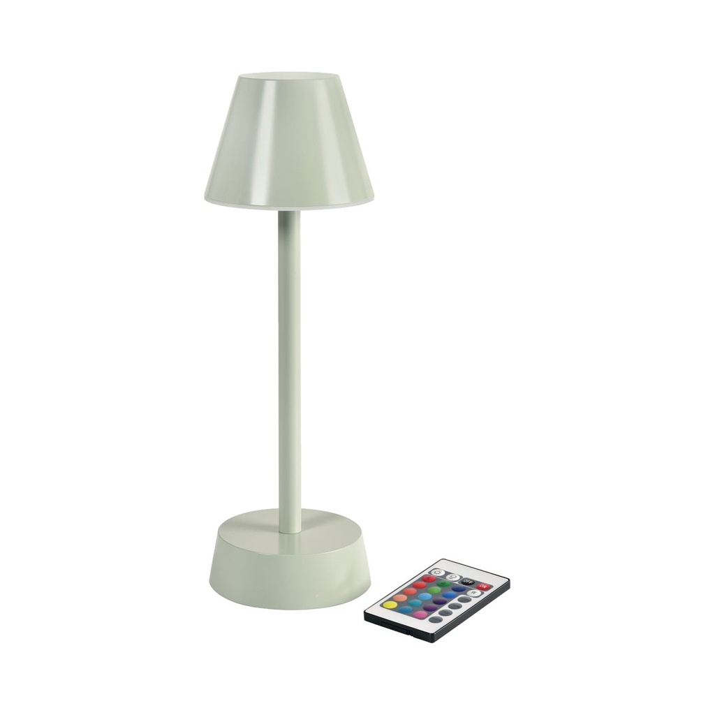 Lampe de table Duni LED Zelda Vert Pistache 10,9x33cm