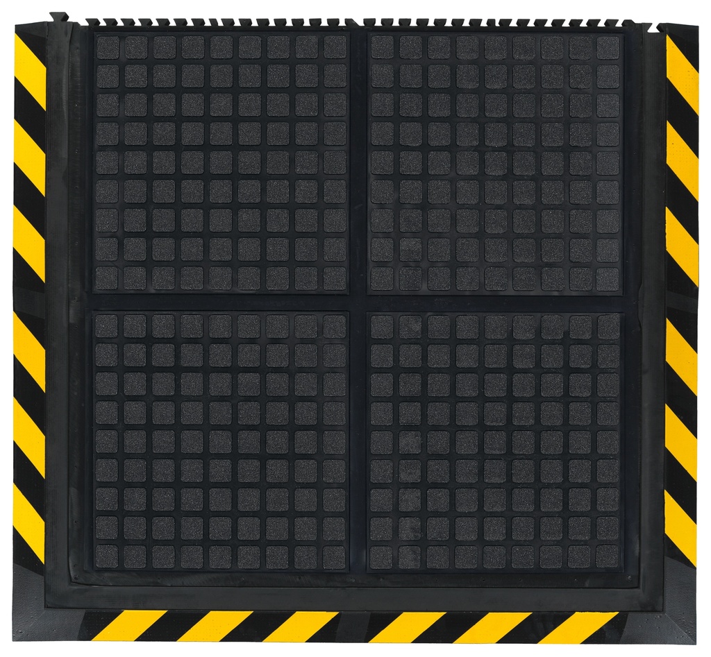 Tapis anti-fatigue Hog Heaven Linkable Yellow extrémité du tapis 1013 x 1110 mm