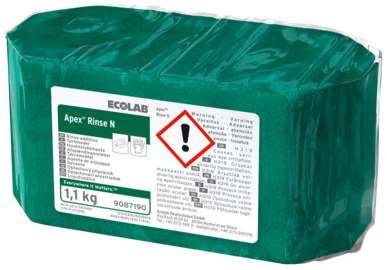 [1016] Ecolab Apex Rinse – Fester Hochleistungs-Klarspüler 2x1.1kg