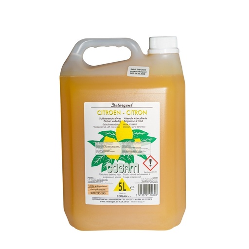 [1106] Cogam detergent liquide vaisselle plonge citron 5L