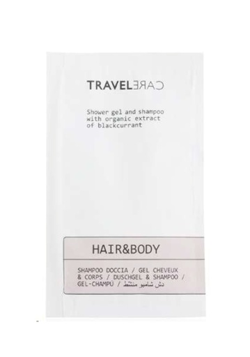 [1401] Gel Cheveux Et Corps Travelcare 10ml