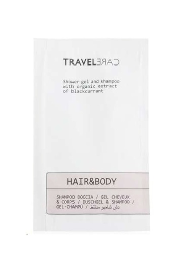[1401] Gel cheveux et corps Travelcare 10ml