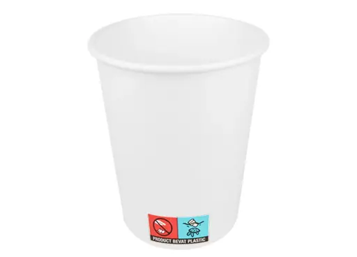 [1405] Cup CartOn white 240cc 8oz Individually Packed 