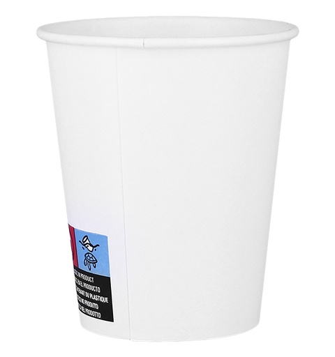 [1405] Gobelet Carton blanc 240cc 8oz Emballe Individuellement