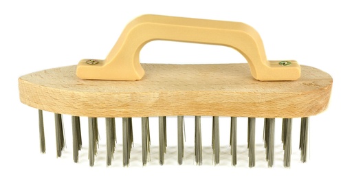 [2055] Metal brush with handle 