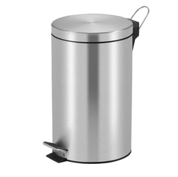[2177] Poubelle 12 L Inox Mat + Pedale + Seau