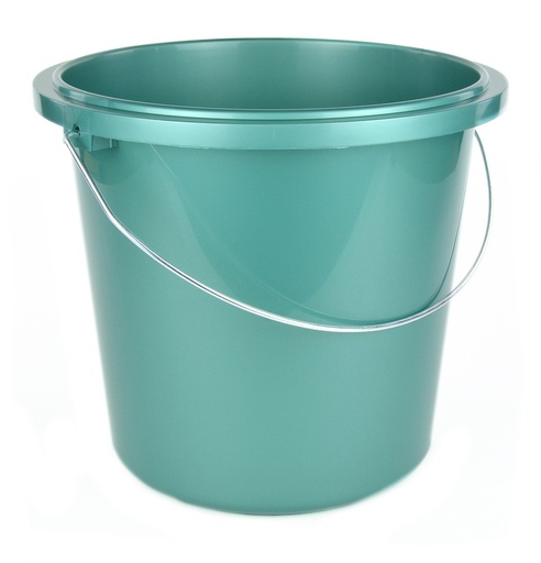 [3150] Seau plastique renforce vert 10L