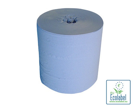 [4324] Putzrolle MIDI kernlos blau 2-lagig 20cm 6x170m