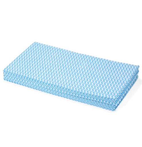 [4360] Cotonette non-tissé 38x60cm bleu 6x48