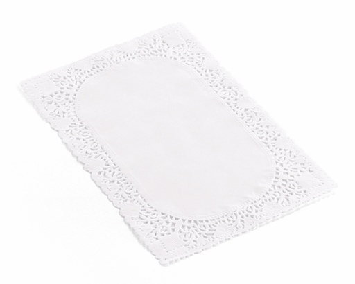 [5264] Rectangular paper doily 25x15cm