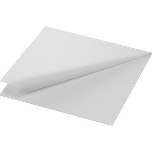 [5303] Handtuch 2 Lage 1/4 Lage 33x33cm Papier weiß 
