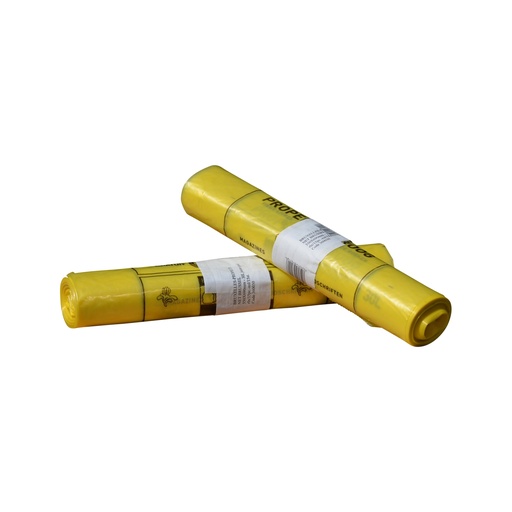 [6027] Garbage bag 50x73cm 30mic yellow bruxelles 30L 