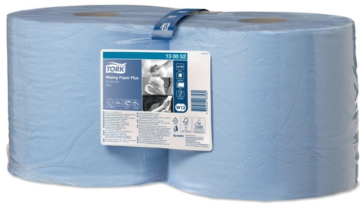 [10136] Rouleau industriel MAXI bleu 2 plis 23,5cm 2x255m T130052 W1W2