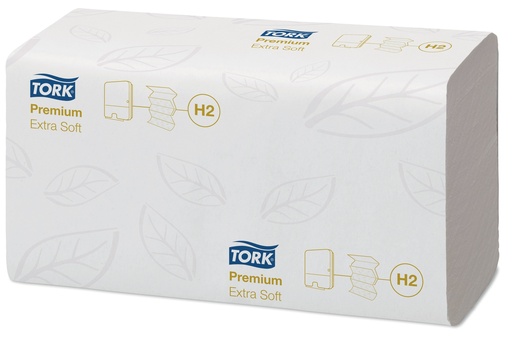 [10546] Xpress folded hand towels in m cellulose 2 ply 34x21.2cm T100297 H2 
