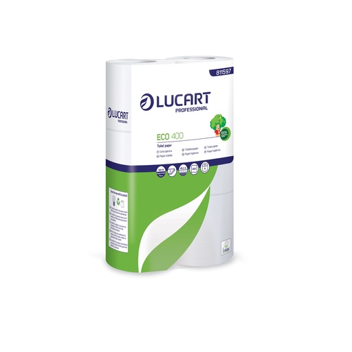 [10708] Papier toilette recyclé 2 plis 400 coupons 5x6