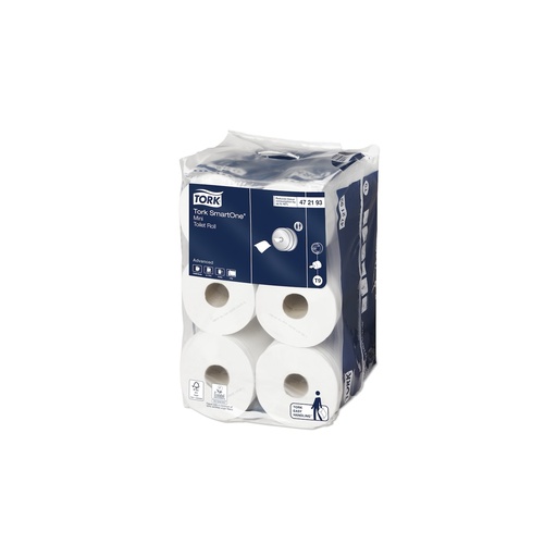 [10712] Toiletpapier mini SmartOne gerecycled 2-laags 12x112m T472193 T9