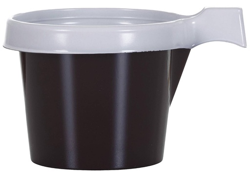 [65905] Tasse à café 200cc plastique brun avec anse 20x50