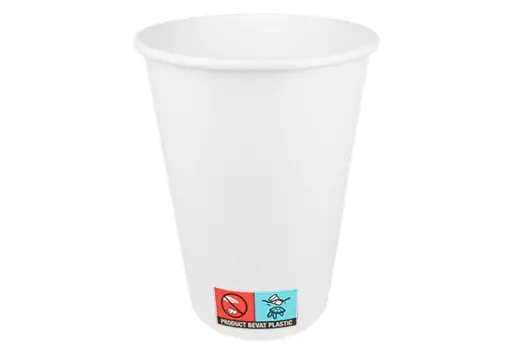 [65921] Coffee cup360cc 12oz Ø90mm white cardboard 20X50 