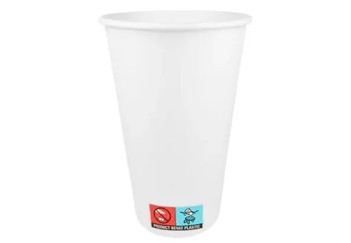 [65923] Coffee cup 450cc 16oz Ø90mm white cardboard 20X50 