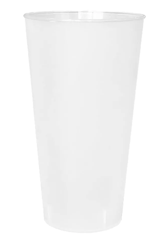 [65513] Frosted 470cc Reusable PP Cup 8x25 