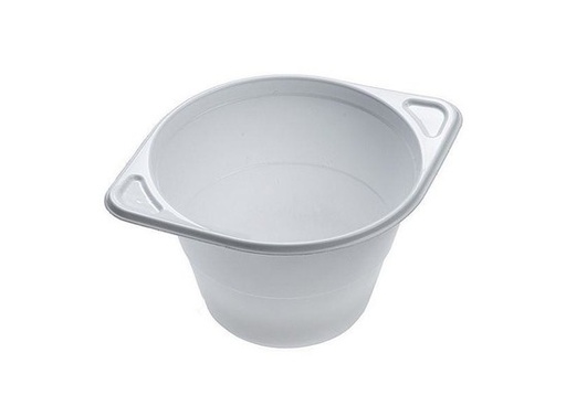 [66101] Witte PP soep kommen 250cc met handvat 129x100x64mm 