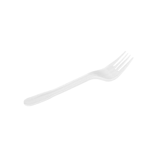 [66205] Fourchettes blanc Réutilisable PP 18cm 20x50P