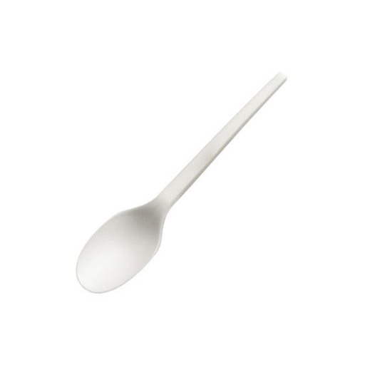 [66207] Cuillère blanc Réutilisable PP 18cm 20x50P