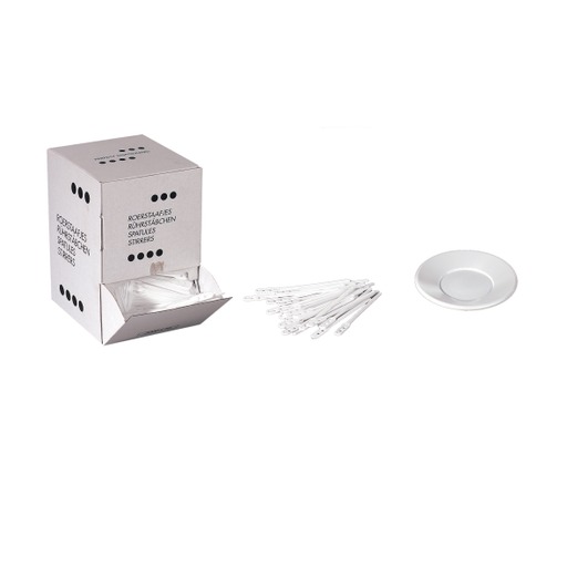[66212] Spatules 112Mm En Plastic Blanc
