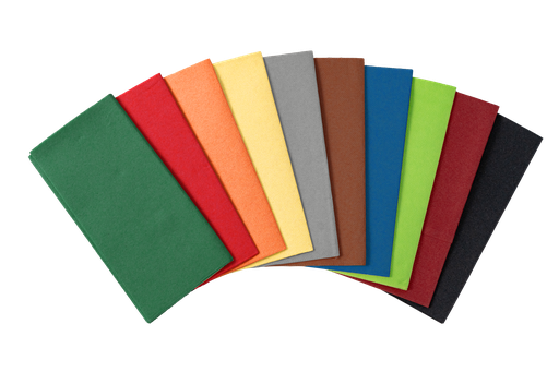 Serviette 3 plis 1/8 pli 40x40cm papier couleur
