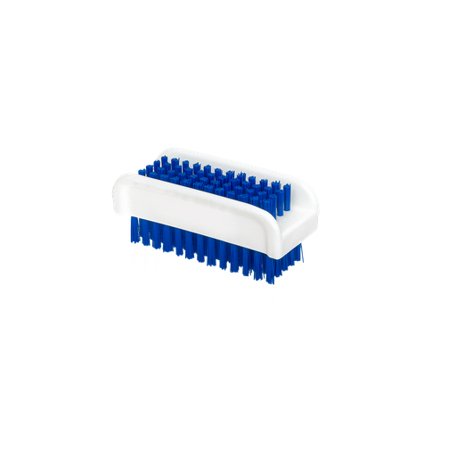 [3108] Dubbelzijdige nagelborstel wit-blauw
