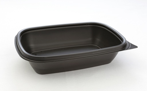 [66344] Ravier rectangle noir Sabert Hotpack HOT78130 23X17X5cm 900ML