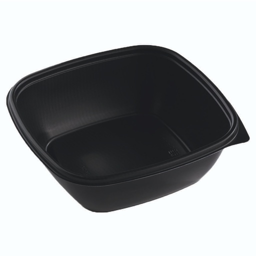 [66357] Ravier Carré noir Sabert Hotpack HOT76124 16X16X6cm 750ML
