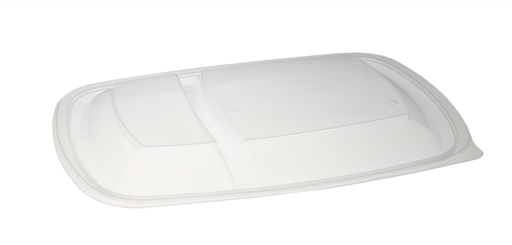 [66347] Couvercle 2 Compartiments Sabert Hotpack HOT52872 23x17x2cm