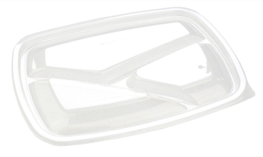 [66349] Couvercle 3 Compartiments Sabert Hotpack HOT52873 23x17x2cm