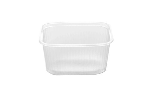 [66442] Barquette rectangle PS transparent 200cc 108x82x50mm