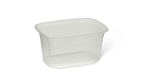 [66443] Barquette rectangle PS transparent 350cc 108x82x62mm