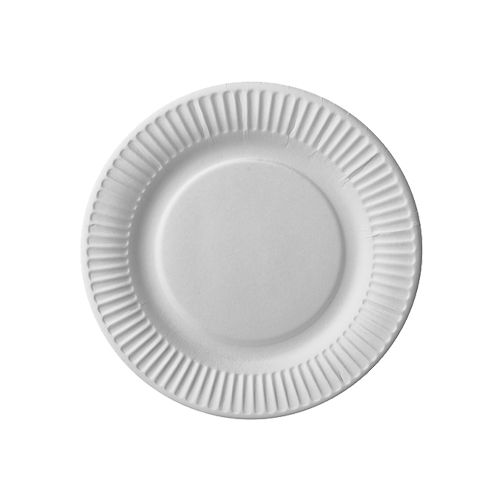 [66107] Assiette rond carton blanc 180mm